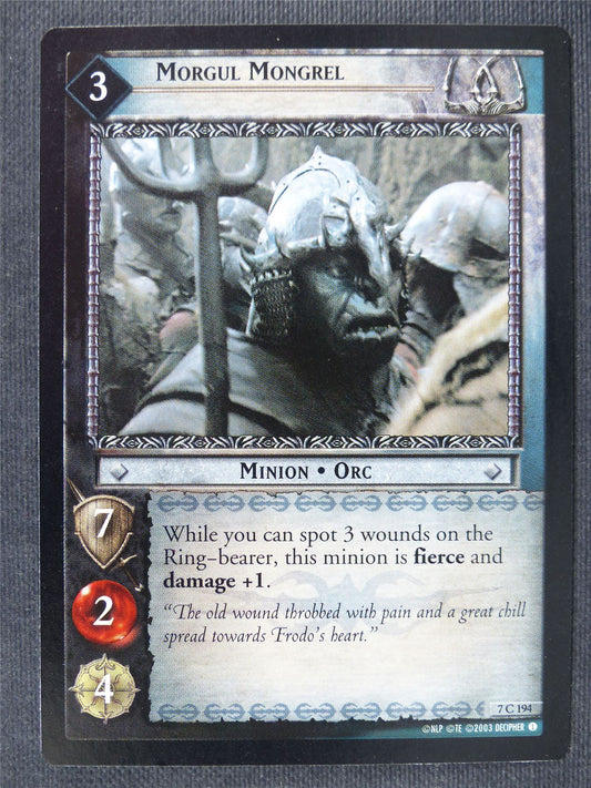 Morgul Mongrel 7 C 194 - LotR Cards #3KB