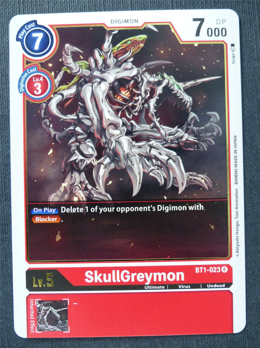 Skullgreymon BT1-023 R - Digimon Cards #Q0