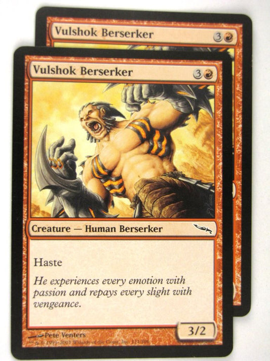 MTG Magic: the Gathering Cards: VULSHOK BERSERKER x2: MRD