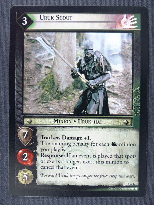 Uruk Scout 2 C 47 - LotrR Cards #3E7