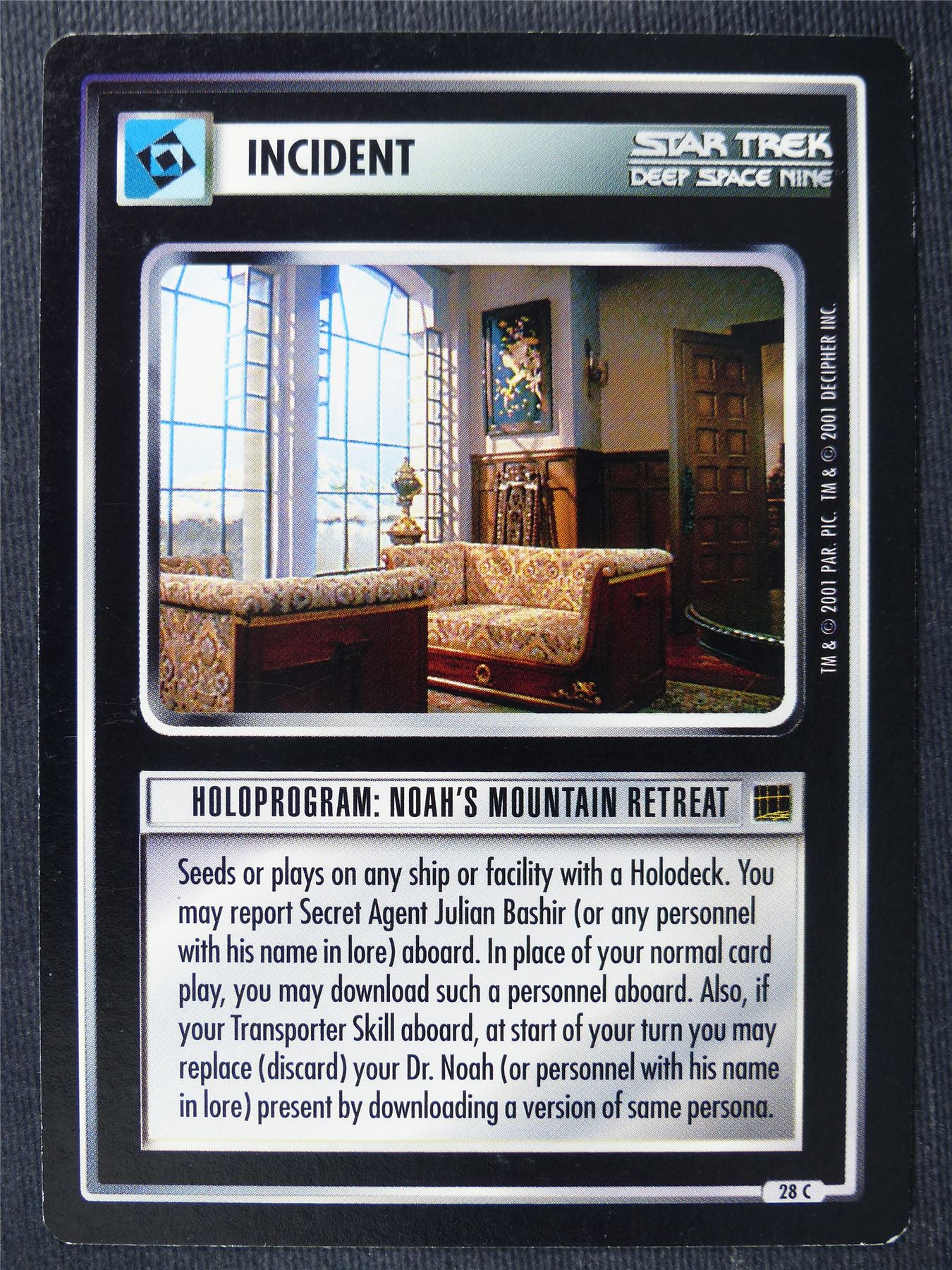 Holoprogram: Noah's Mountain Retreat - DS9 - Star Trek Cards #11G