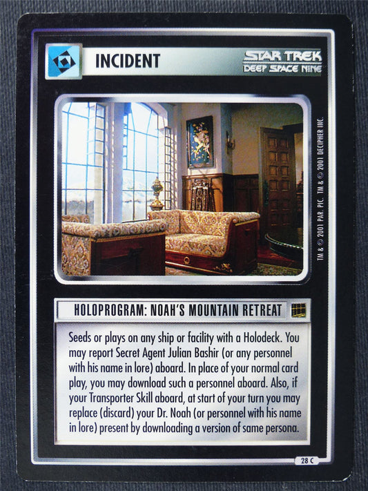 Holoprogram: Noah's Mountain Retreat - DS9 - Star Trek Cards #11G