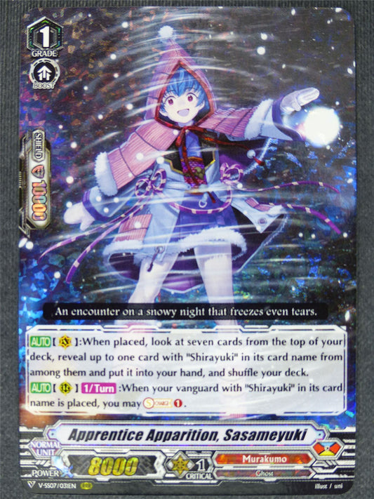 Apprentice Apparation Sasameyuki V-SS07 RRR - Vanguard Cards #H7