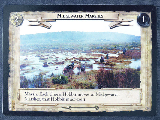 Midgewater Marshes 1 U 332 - played - LotR Cards #HZ