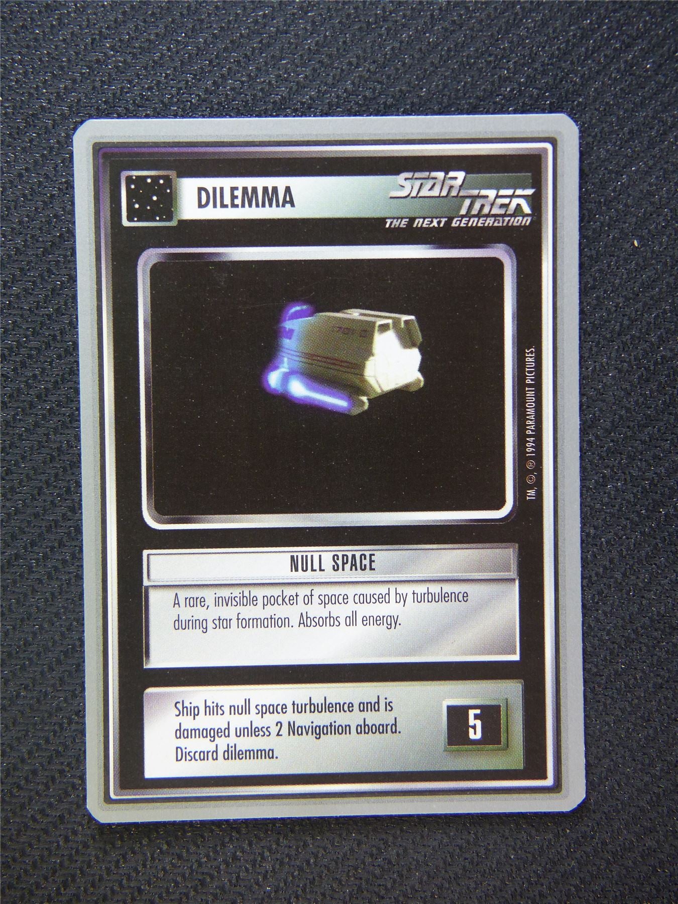 Dilemma Null Space - Star Trek Silver Border Card Decipher #2DQ
