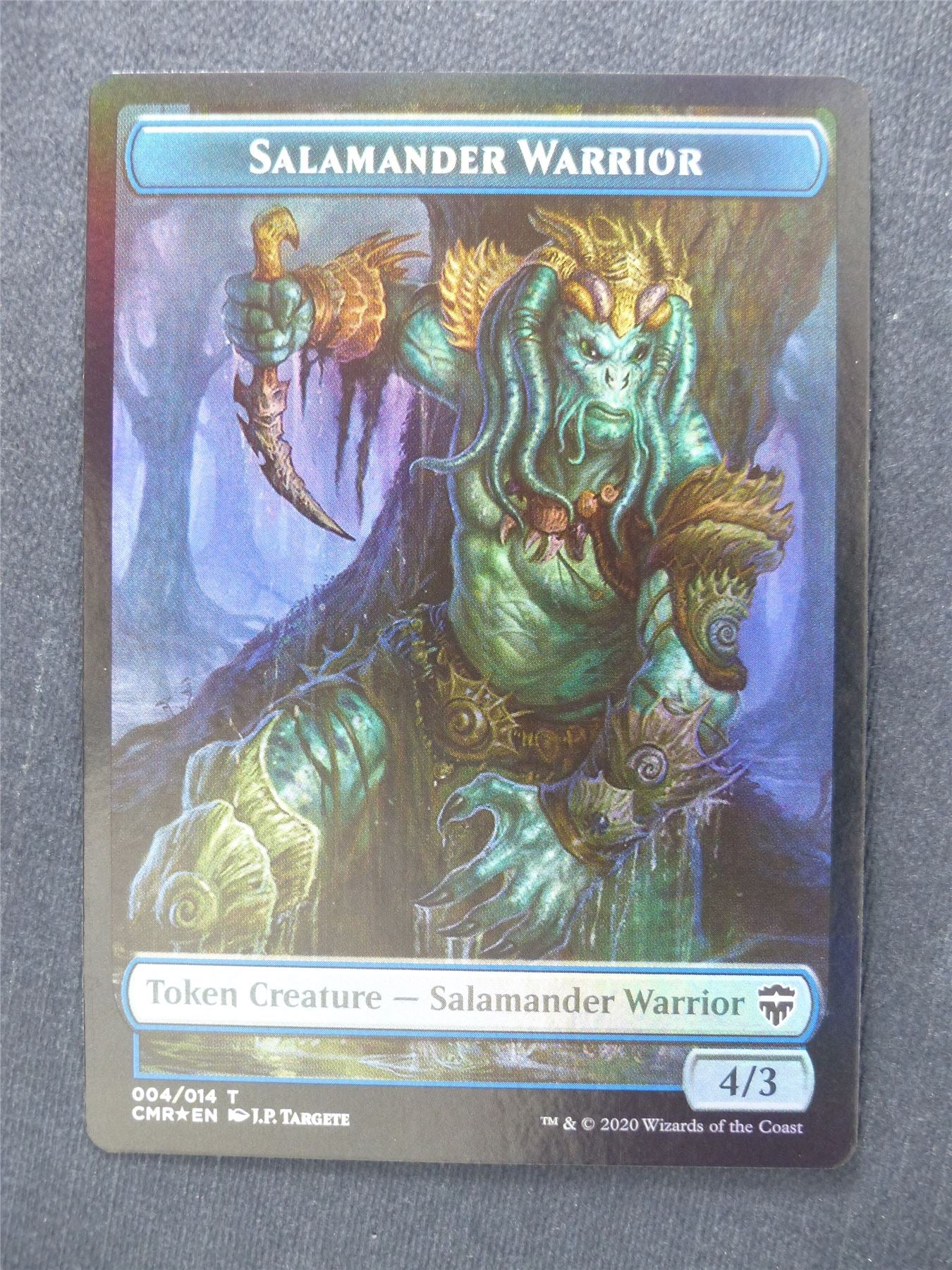 Salamander Warrior Rock - Foil Token