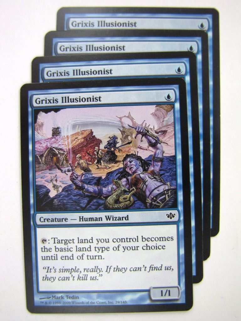 MTG Magic Cards: GRIXIS ILLUSIONIST x4 # 8F39