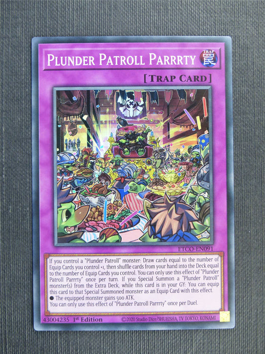 Plunder Patroll Parrrty - Super Rare - ETCO - 1st ed Yugioh Card