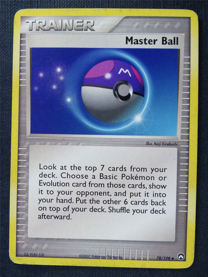 Master Ball 78/108 played - Pokemon Card #30S