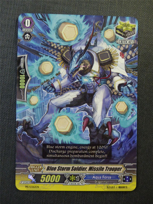 Blue Storm Soldier Missile Trooper PR - Vanguard Cards #WE