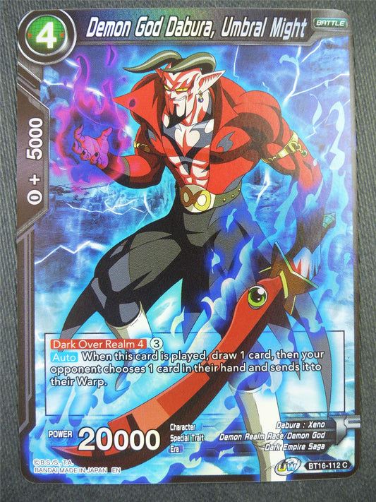 Demon God Dabura Umbral Might BT16 Foil - Dragon Bal Super Card #8YD