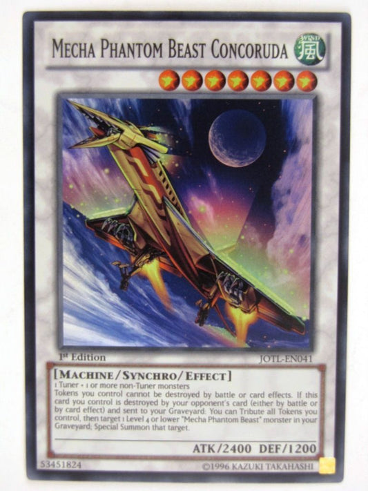 Yugioh CCG: MECHA PHANTOM BEAST CONCORUDA JOTL SUPER RARE