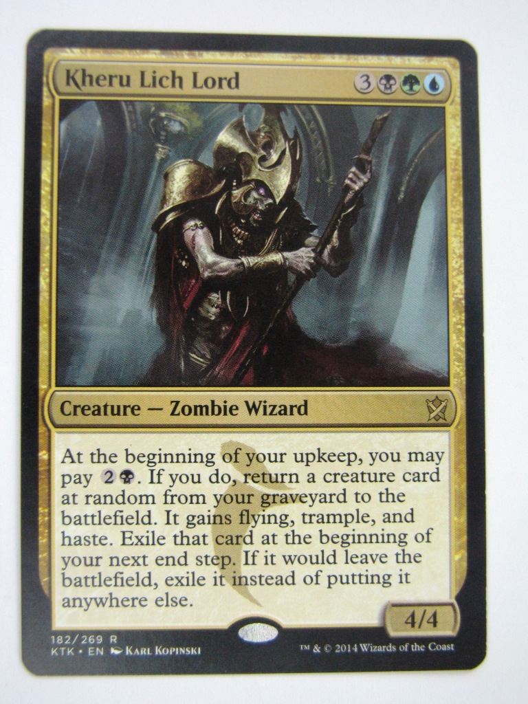 MTG Magic Played Cards: KHERU LICH LORD # 7B16