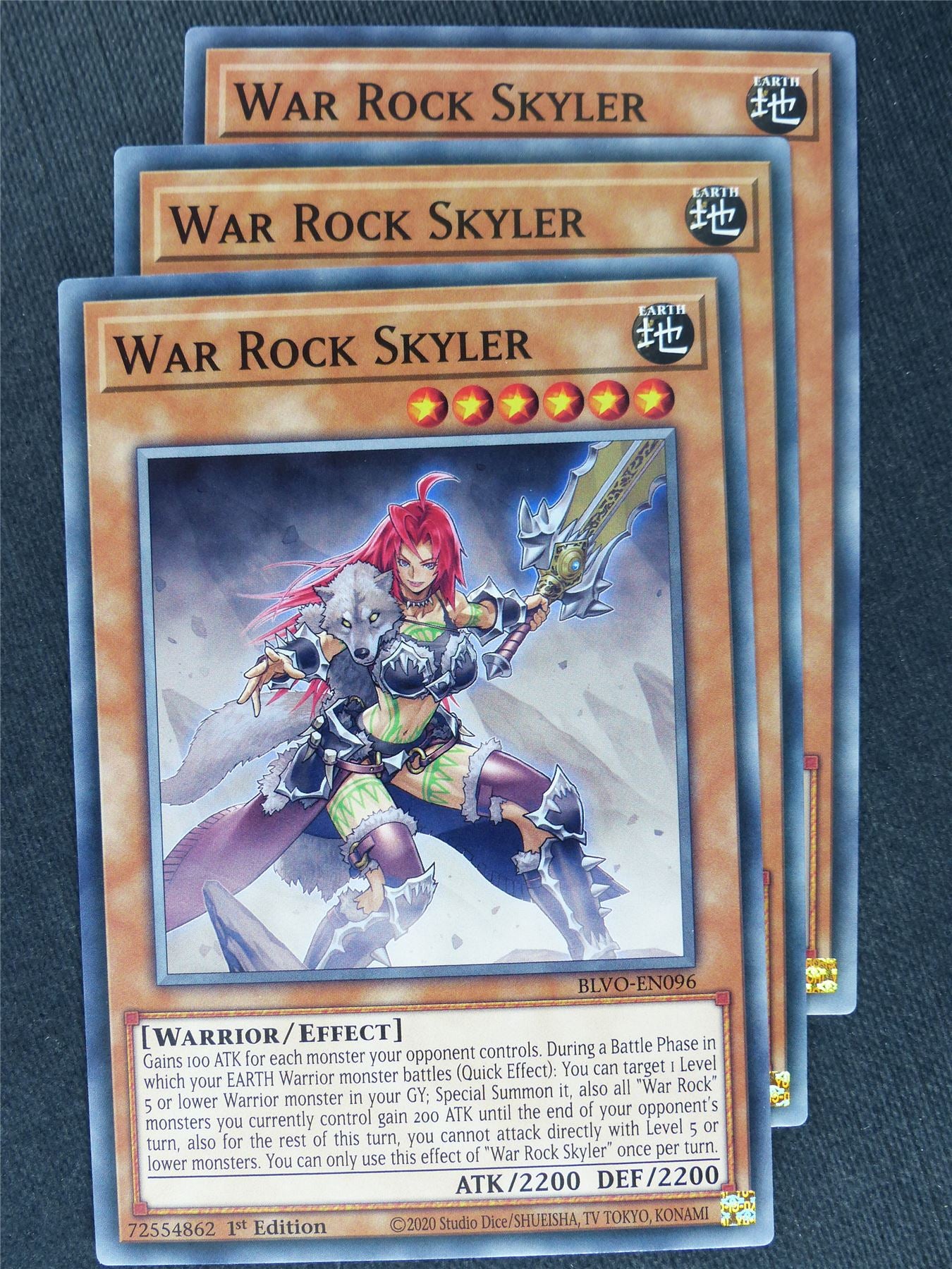 War Rock Skyler x3 - Yugioh Cards #XI