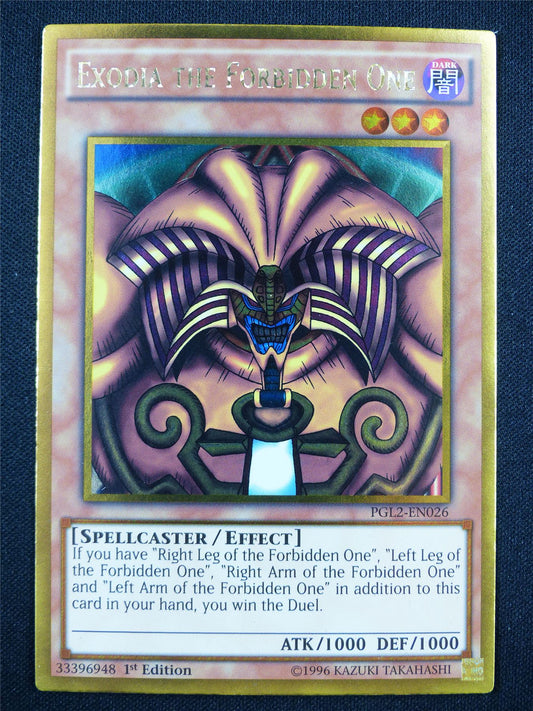 Exodia The Forbidden One PGL2 Gold Rare - 1st ed Yugioh Card #3EL