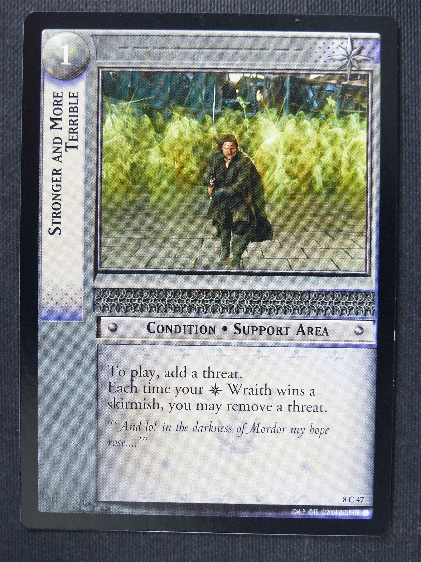 Stronger and More Terrible 8 C 47 - LotR Cards #3LW