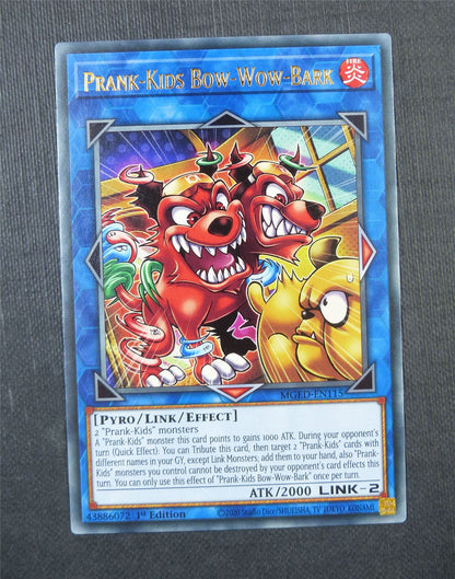 Prank Kids Bow Wow Bark MGED Rare 1st Ed - Yugioh Card #5FL