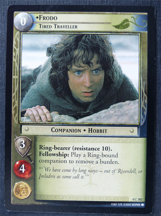 Frodo 4 C 302 - LotR Card #4BW