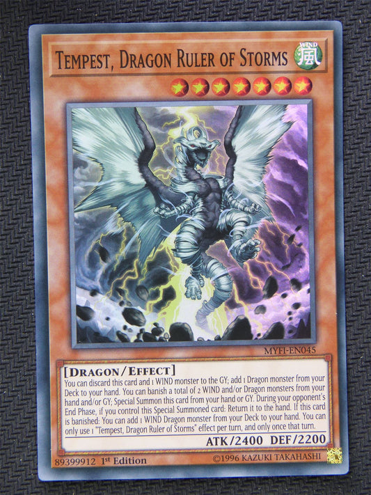 Tempest Dragon Ruler of Storms MYFI - Super Rare - Yugioh Card #61Y