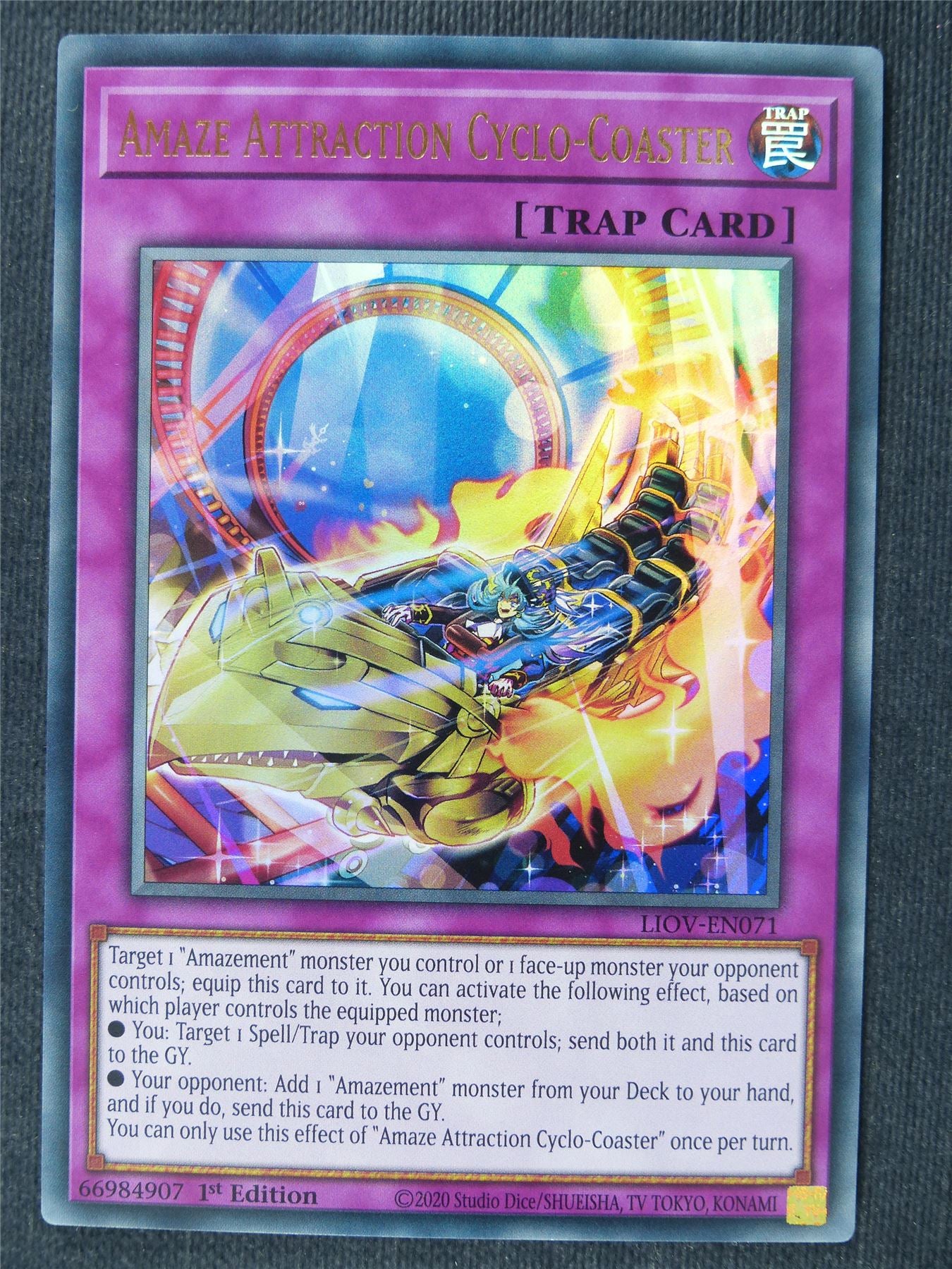 Amaze Attraction Cyclo-Coaster LIOV Ultra Rare - 1st ed Yugioh Cards #38I