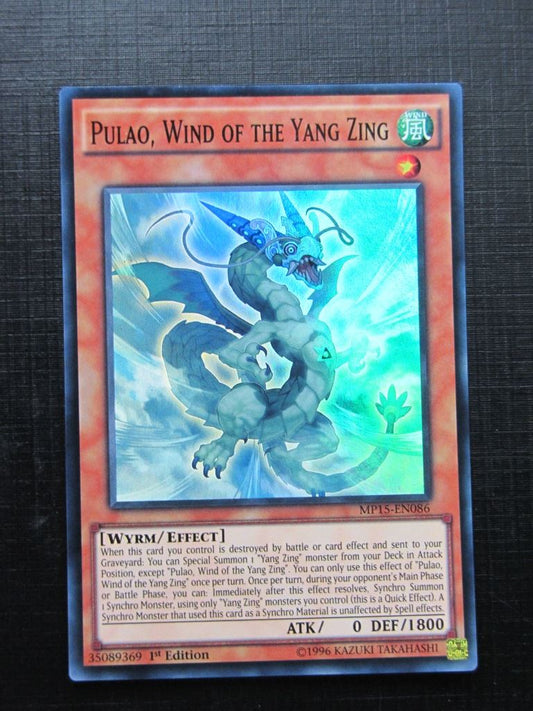 Yugioh Cards: PULAO WIND OF THE YANG ZING MP15 SUPER RARE # 30B46