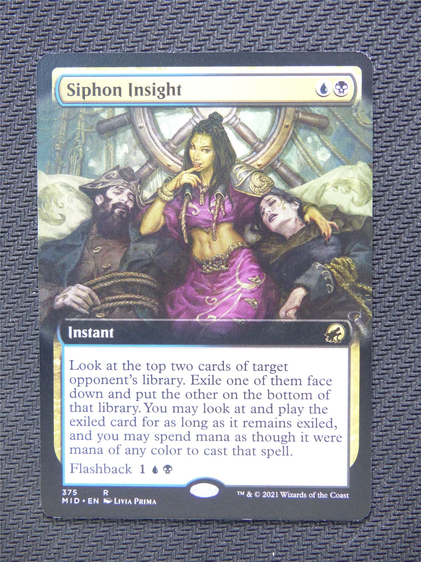 Siphon Insight Extended Art - Innistrad - Mtg Card #3L5