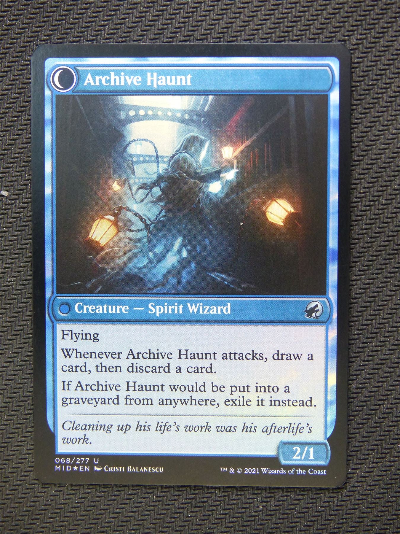 Overwhelmed Archivist Archive Haunt Foil - Innistrad - Mtg Card #3NA