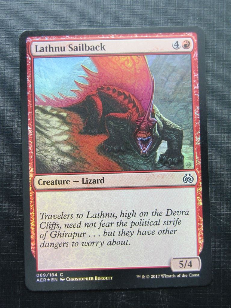 MTG Magic Cards: LAHNU SAILBACK FOIL # 23G81