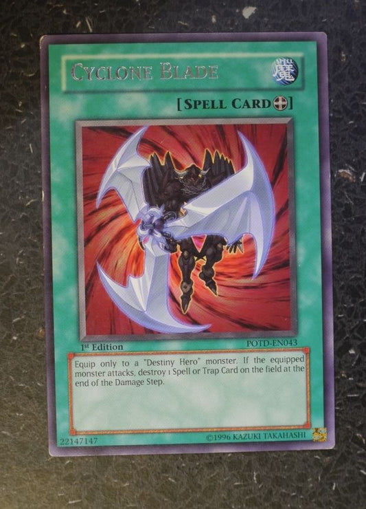 YuGiOh Cards: CYCLONE BLADE POTD RARE # G9