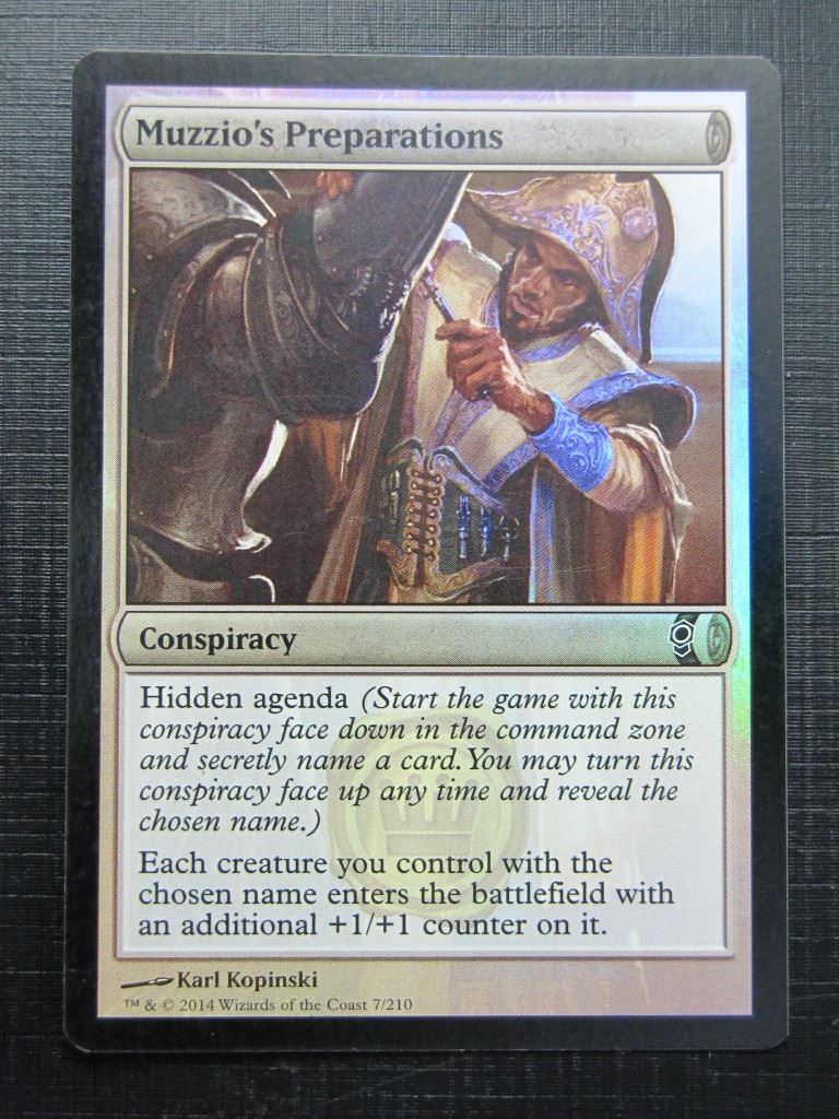 MTG Magic Cards: MUZZIO'S PREPARATIONS FOIL # 17E92