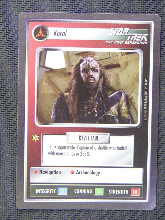 Koral Black Border - Star Trek CCG Next Gen #508