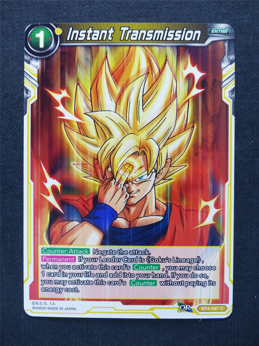 Instant Transmission - Dragon Ball Super Cards #V2