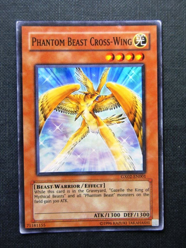 Phantom Beast Cross-Wing GX02 Super Rare played - Yugioh Cards #1HS