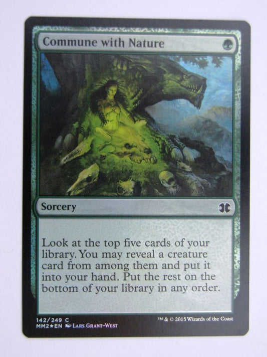 MTG MODERN MASTERS TWO FOIL: COMMUNE WITH NATURE # 27J59
