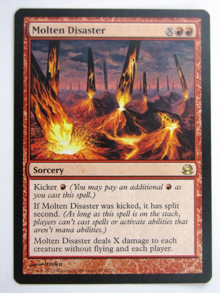 MTG Magic Played Cards: MOLTEN DISASTER # 26B11