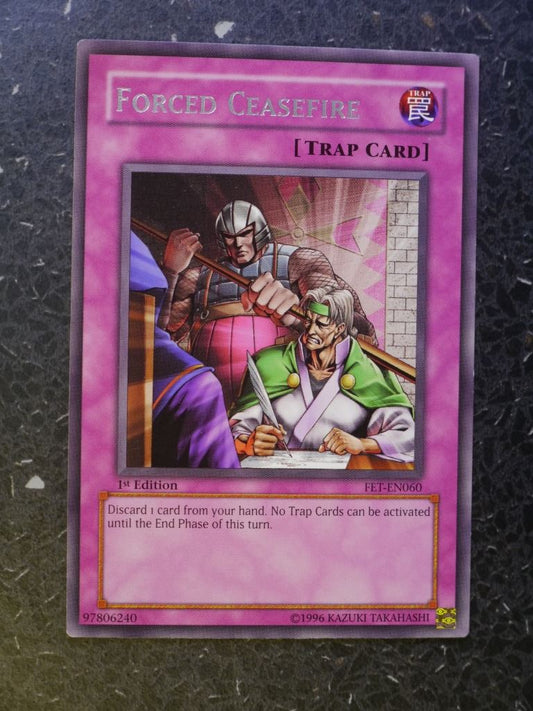 Yugioh Cards: FORCED CEASEFIRE FET SUPER RARE # 4A71