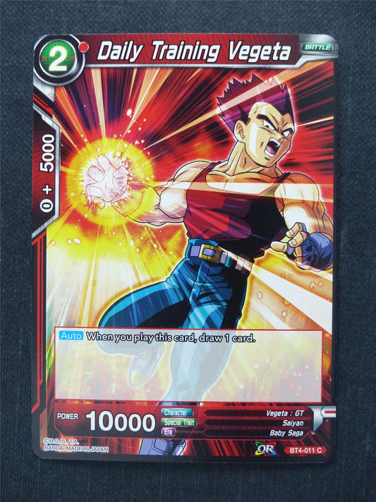 Daily Training Vegeta - Dragon Ball Super Cards #H3