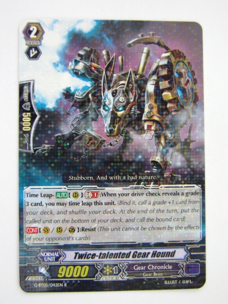 Vanguard Cards: TWICE-TALENTED GEAR HOUND G-BT05 R # 7G41