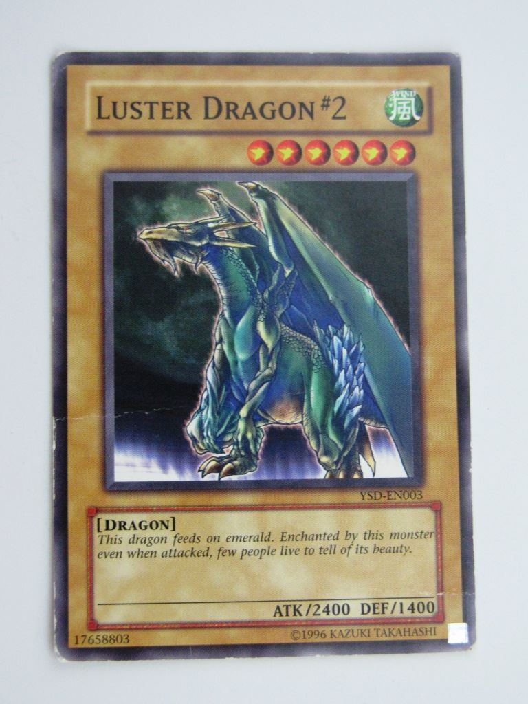 Yugioh heavy play Cards: LUSTER DRAGON #2 YSD # 36G19