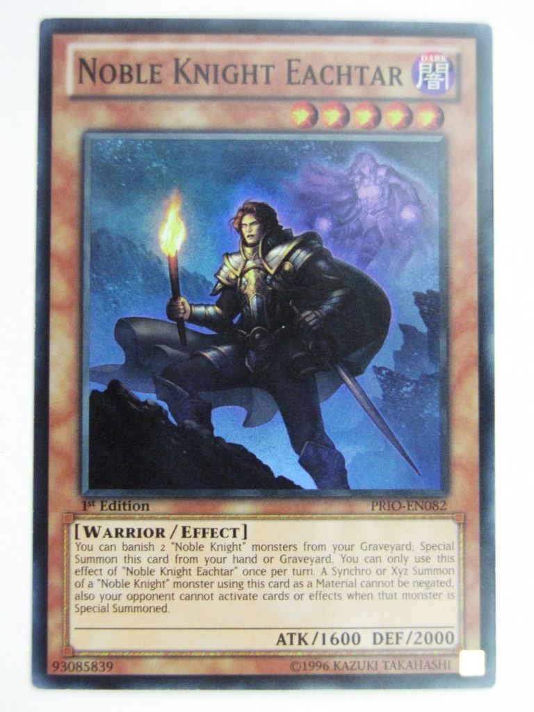 Yugioh Played Cards: NOBLE KNIGHT EACHTAR PRIO SUPER RARE # 29G89