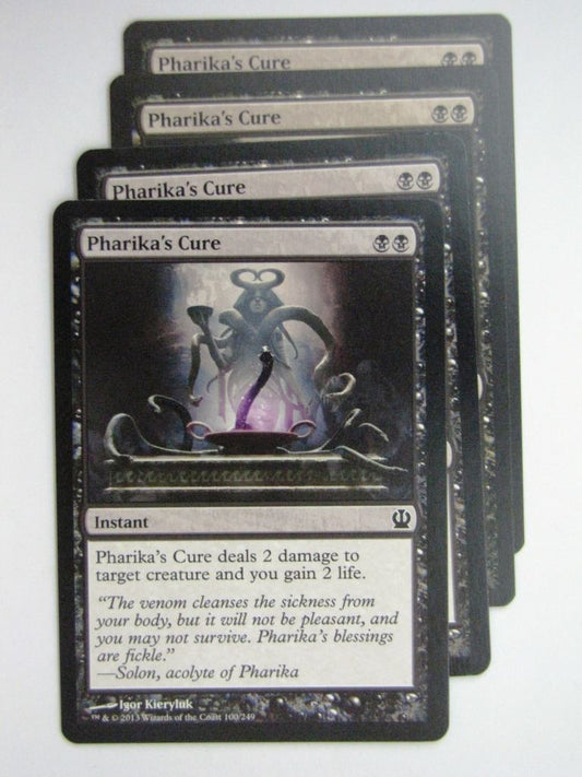 MTG Magic Cards: PHARIKA'S CURE x4 Theros playset # 23J99