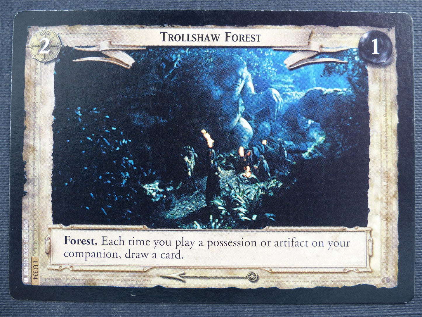 Trollshaw Forest 1 U 334 - LotR Cards #2RO