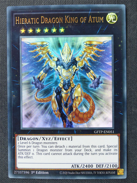 Hieratic Dragon King of Atum GFTP Ultra Rare - 1st ed - Yugioh Cards #2N3