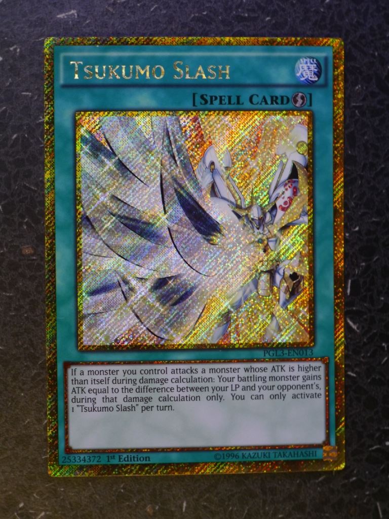 Yugioh Cards: TSUKUMO SLASH PGL3 GOLD RARE # 3D80