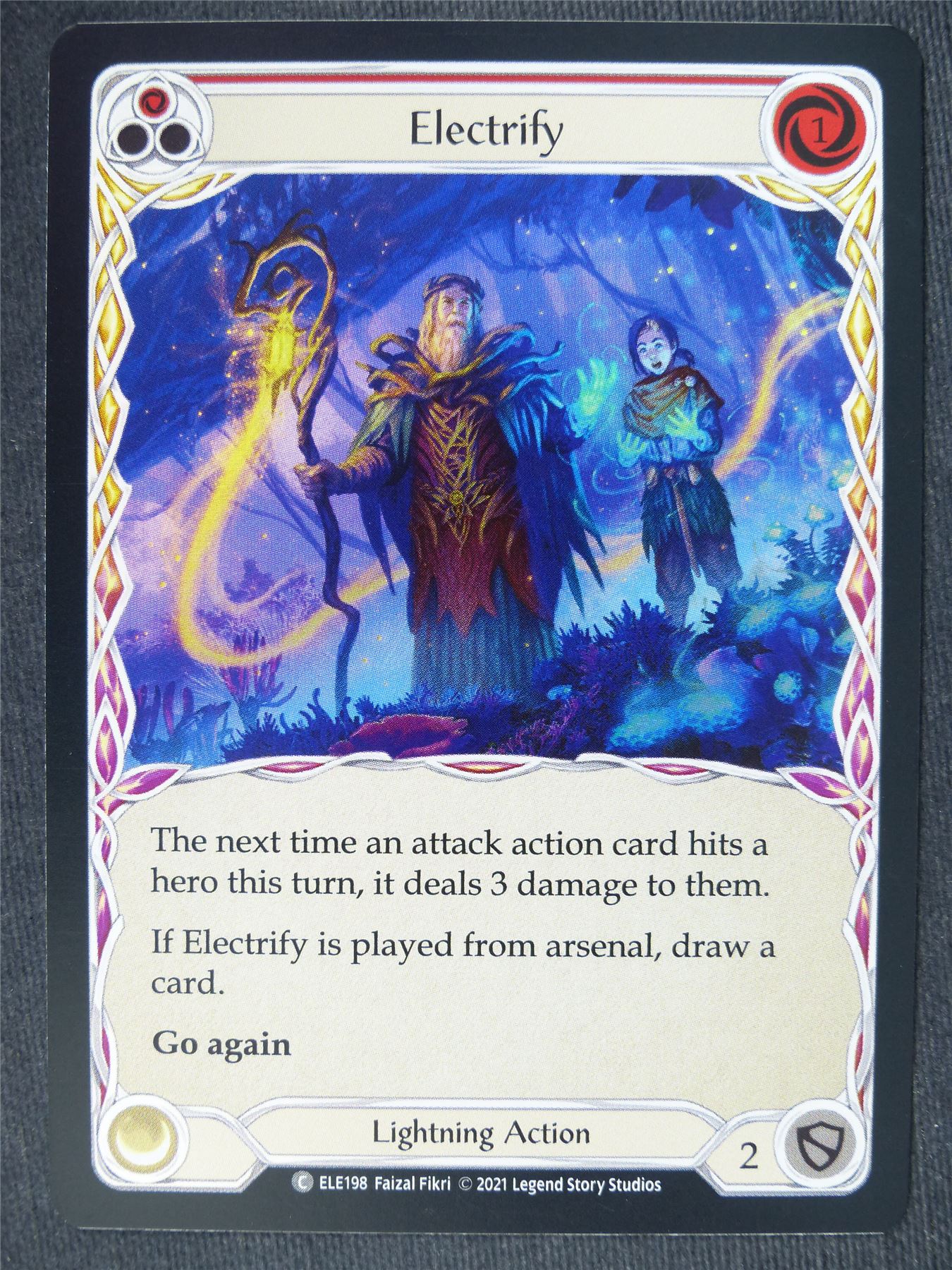 Electrify C Foil Red - 1st Ed Tales of Aria - Flesh and Blood