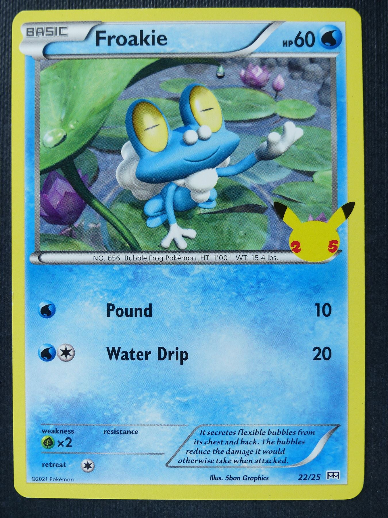 Froakie 22/25 McDonalds Promo - Pokemon Card #3LW