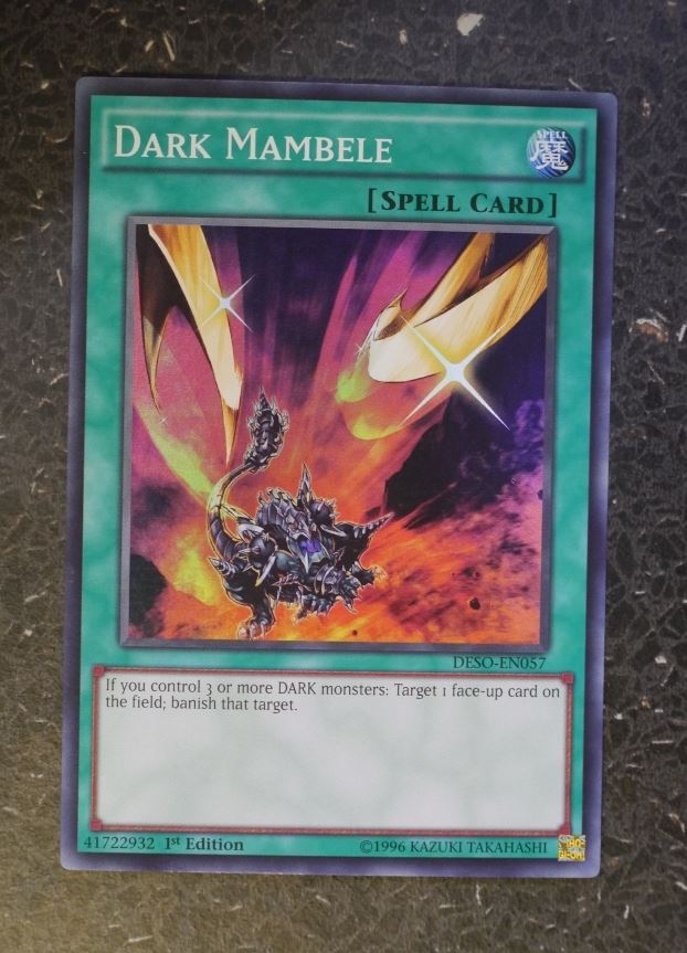 YuGiOh Cards: DARK MAMBELE DESO SUPER RARE # G34