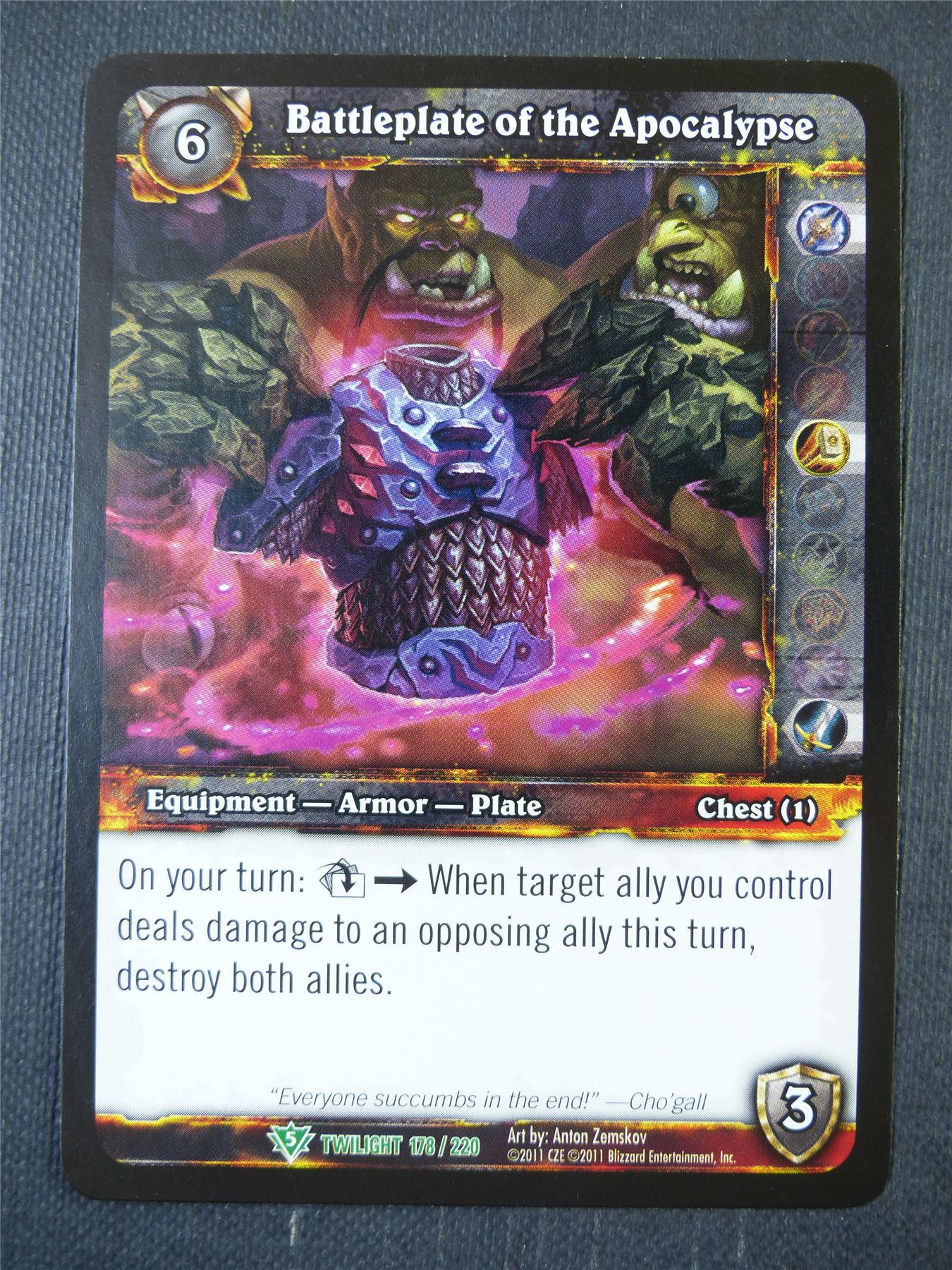 Battleplate of the Apocalypse 178/220 - WoW Card #159
