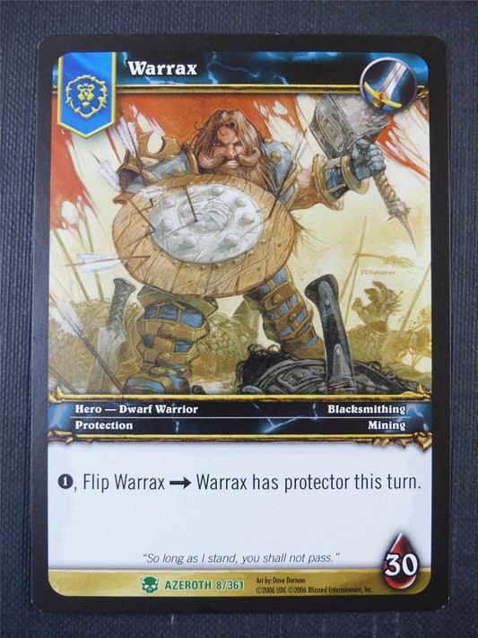 Warrax 8/361 - WoW Card #1BY