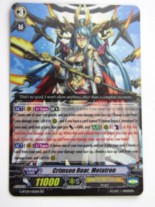 Vanguard Cards: CRIMSON ROAR, METATRON G-BT04 RR # F45